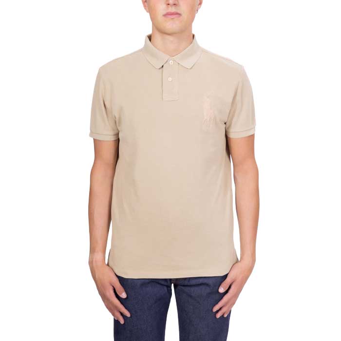 Polo Ralph Lauren Custom Slim Fit Big Pony Mesh Polo Shirt